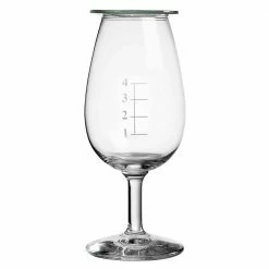 Urban Bar Glassware Distillery Whisky Taster Glass With Gauge Lines And Watch Glass Lid 14cl