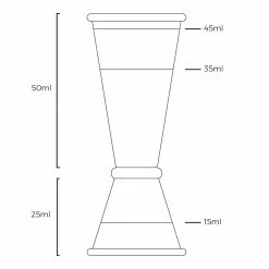 Urban Bar Ginza Copper Jigger 25ml/50ml