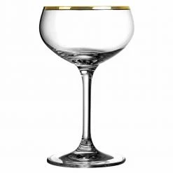 Urban Bar Gold Rim Champagne Glass Coupe 21cl