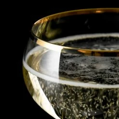 Urban Bar Gold Rim Champagne Glass Coupe 21cl