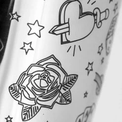 Urban Bar Barware Tattoo Tin-on-Tin Stainless Steel Weighted Cocktail Shaker 75cl