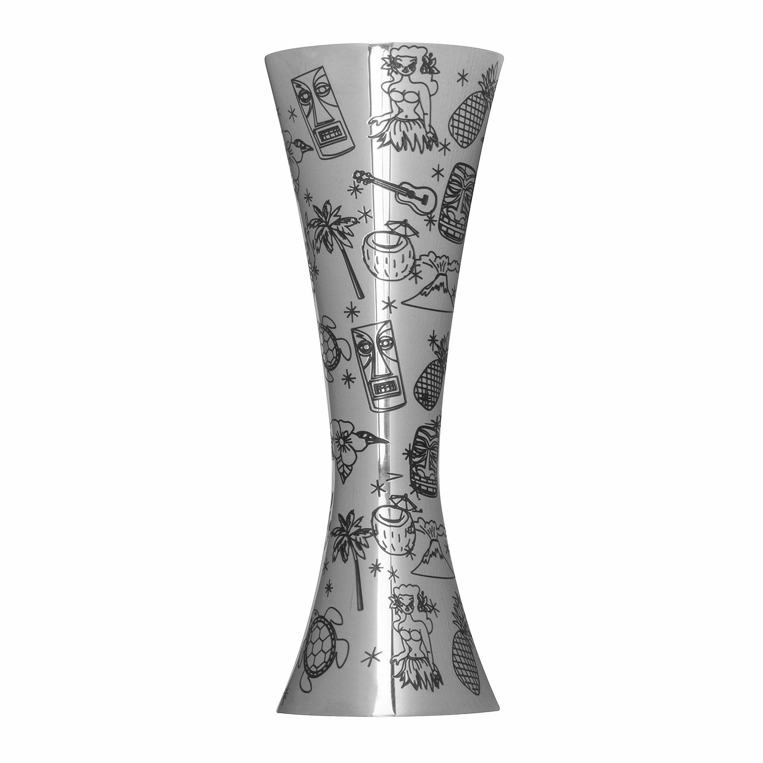 New 😍 Urban Bar Barware Tiki Aero® Stainless Steel Jigger 25ml/50ml 🌟 1 Urban Bar Barware Tiki Aero® Stainless Steel Jigger 25ml/50ml