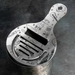 Urban Bar Tiki Stainless Steel 5 Piece Cocktail Set Tin-on-Tin Shaker, Jigger, Spoon And Strainer Cocktail & Gift Sets