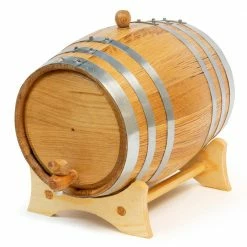 Urban Bar Oak Ageing Barrels Oak Tabletop Ageing Cocktail Barrel 5 Litre