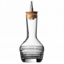 Urban Bar Handmade Crystal Bitters Bottle Horizontal Cut 9cl Barware