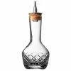 Urban Bar Barware Handmade Crystal Bitters Bottle Diamond Cut 9cl
