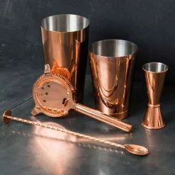 Urban Bar Cocktail & Gift Sets Copper Plated 5 Piece Cocktail Set