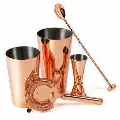 Urban Bar Cocktail & Gift Sets Copper Plated 5 Piece Cocktail Set