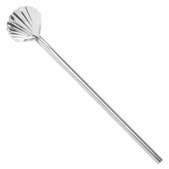 Urban Bar Scallop Straw Stirrer 18cm (pack Of 6)