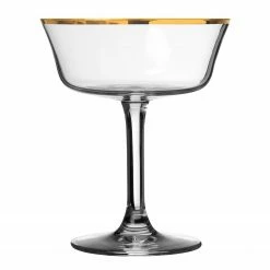 Urban Bar Gold Rim Fizzio Champagne Glass Coupe 26cl