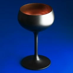 Urban Bar Black Champagne Cocktail Glass Coupe 21cl Oro Nero