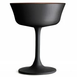 Best deal ✨ Urban Bar Black Champagne Cocktail Glass Saucer 26cl Oro Nero Fizzio Glassware 💯 6 Urban Bar Black Champagne Cocktail Glass Saucer 26cl Oro Nero Fizzio Glassware