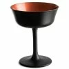 Urban Bar Black Champagne Cocktail Glass Saucer 26cl Oro Nero Fizzio Glassware
