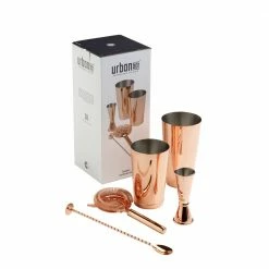 Urban Bar Cocktail & Gift Sets Copper Plated 5 Piece Cocktail Set