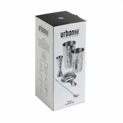 Urban Bar Cocktail & Gift Sets Tattoo Stainless Steel 5 Piece Cocktail Set Tin-on-Tin Shaker, Jigger, Spoon And Strainer