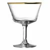 Urban Bar Gold Rim Fizz Cocktail Glass Coupe 20cl