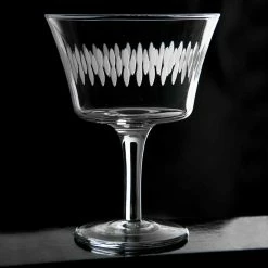 Urban Bar Crystal Retro Fizz Engraved Cocktail Glass 20cl