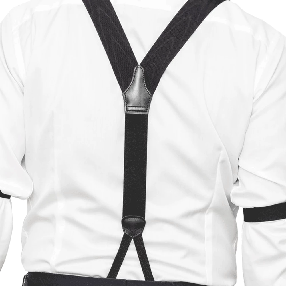 Cheap ๐ Urban Bar Clothing Sharp & Dapper Elastic Braces Black ๐งจ 4 Urban Bar Clothing Sharp & Dapper Elastic Braces Black