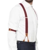 Urban Bar Clothing Sharp & Dapper Elastic Braces Burgundy