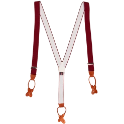 Urban Bar Clothing Sharp & Dapper Elastic Braces Burgundy