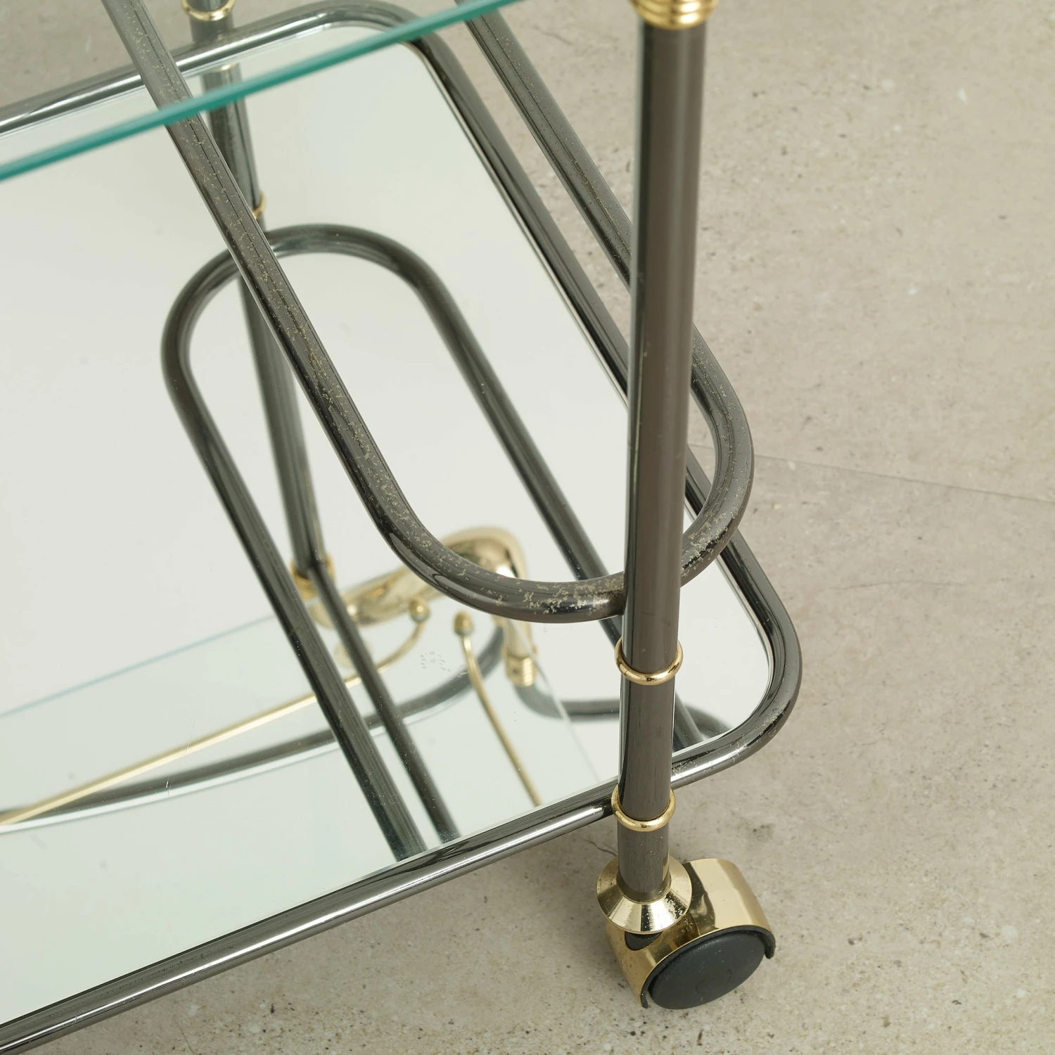 Buy 🥰 Urban Bar Vintage Italian Mirrored Drinks Trolley ⌛ 3 Urban Bar Vintage Italian Mirrored Drinks Trolley