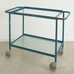 Urban Bar Vintage Drinks Trolleys Geest Industrial Trolley 1950's - Blue