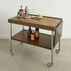 Urban Bar Scandinavian Teak Drinks Trolley