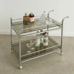Urban Bar Chrome Vintage Drinks Trolley Vintage Drinks Trolleys