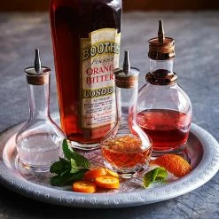 Urban Bar Georgian Copper, Glass & Stainless Steel Dash Bottle 22cl Barware