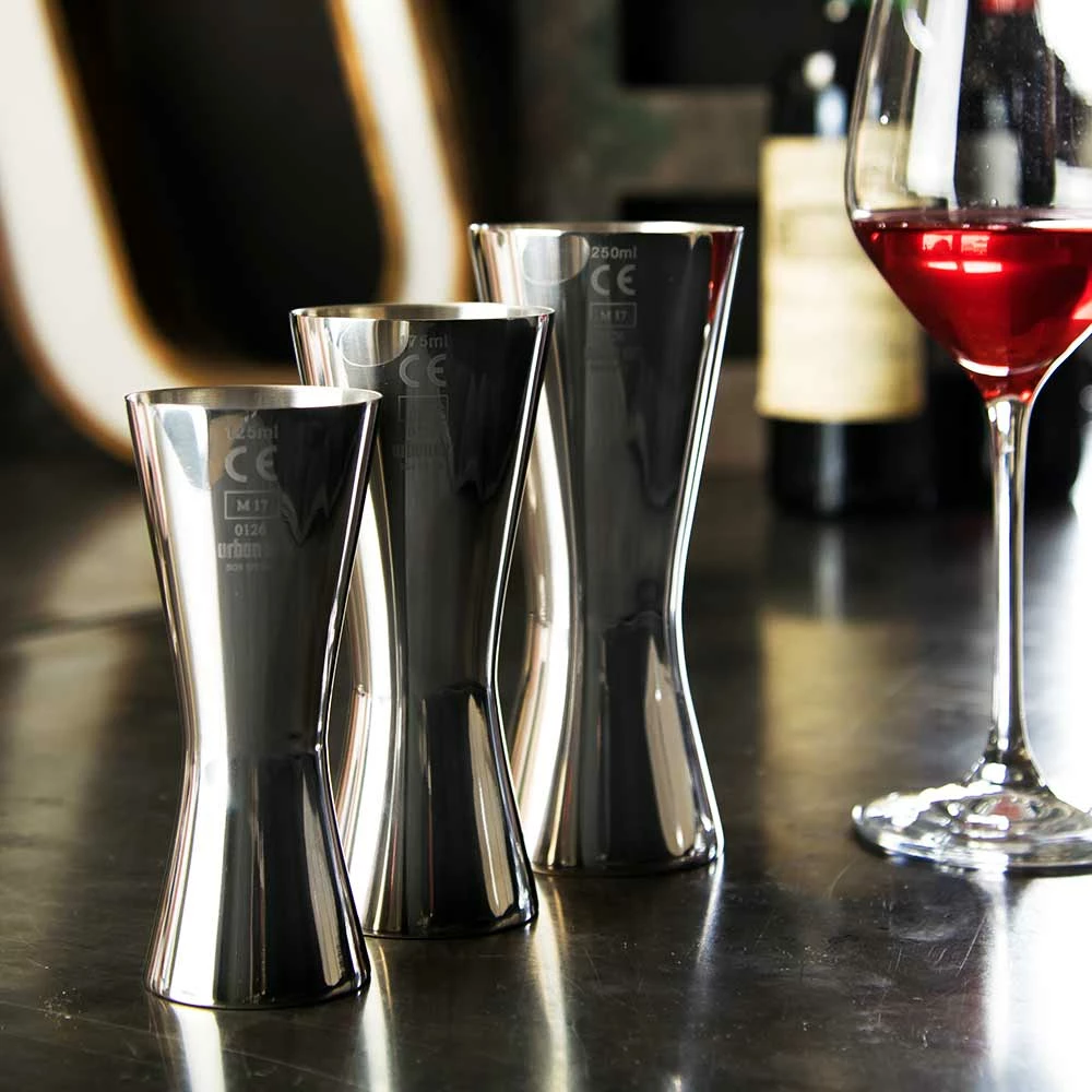 Outlet ⭐ Urban Bar Aero® Stainless Steel Wine Measure 125ml Barware 🥰 2 Urban Bar Aero® Stainless Steel Wine Measure 125ml Barware